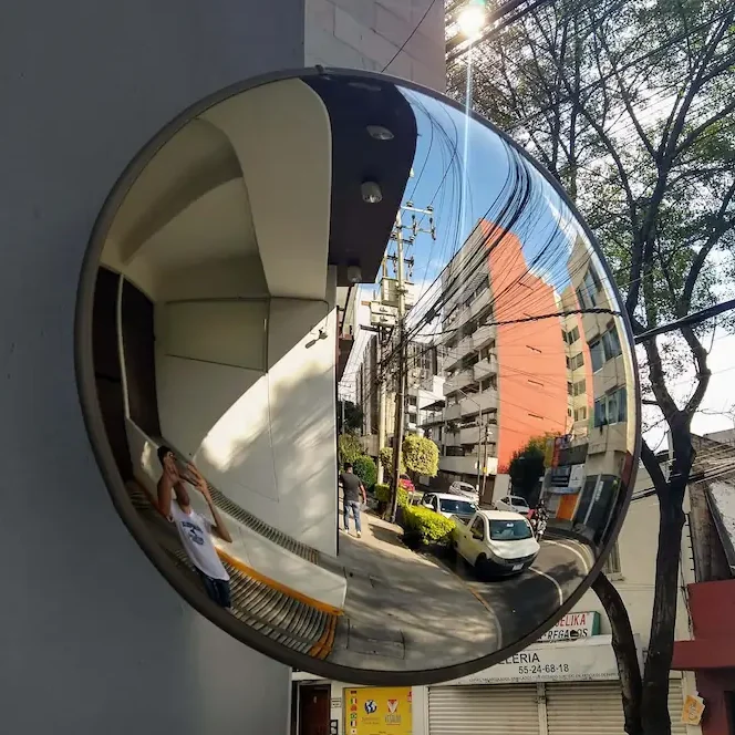 Espejo Convexo de Vidrio para Exteriores