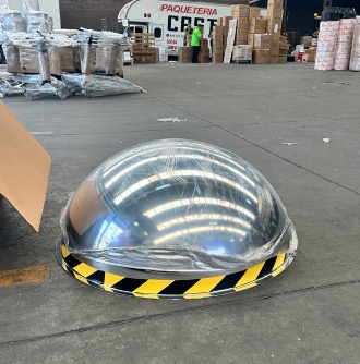 Domos de seguridad en tarimas listos para envío